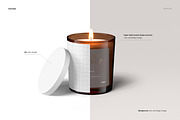 8.5oz Amber Glass Jar Candle Mockup, a Household Mockup by creatsy5 (Thumbnail 3 of 8)