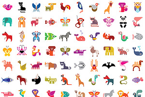 100 Animal Icons