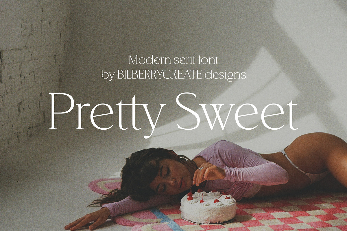 Pretty Sweet - Modern serif font, a Serif Font by BilberryCreates (Photo 1 of 16)