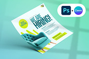 Square Hiring and Vacancy Flyer, a Social Media Template by Vintage Impressions (Thumbnail 2 of 6)