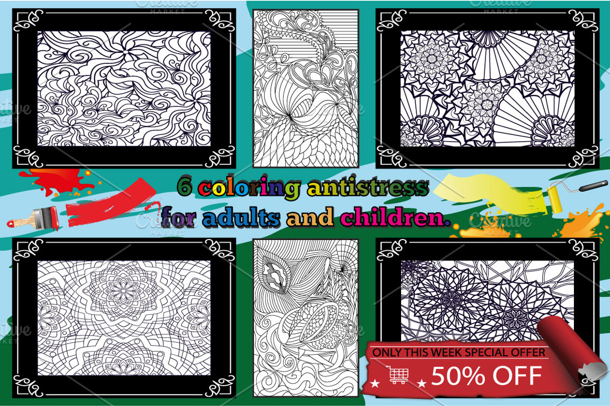 Coloring antistress, an Illustration by BEZIL-ART (Photo 2 of 6)