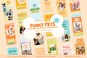 Funky Pets Instagram Story Templates, a Social Media Template by Hell Yeah Designs (Thumbnail 1 of 11)