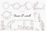 Iris Botanical Line Floral Vector, a Decorative Illustration by katmonne (Thumbnail 10 of 14)