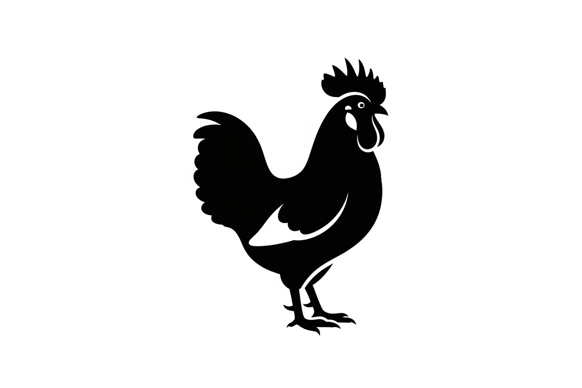 Rooster Chicken Silhouette Vector Bu, an Illustration by Designs_River (Photo 36 of 51)