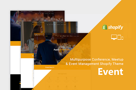 Event Management Shopify Theme, a Shopify Template by ThemeTidy Shopify Agency