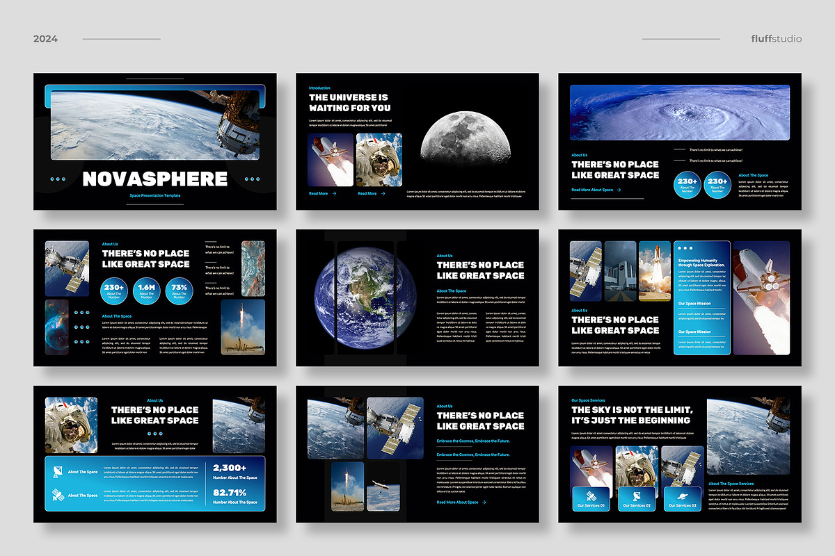 Space & Astronaut Google Slides, a Presentation Template by fluffstudio (Photo 2 of 4)