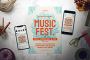 Music Festival Flyer Set, a Flyer Template by The Good Store (Thumbnail 1 of 2)