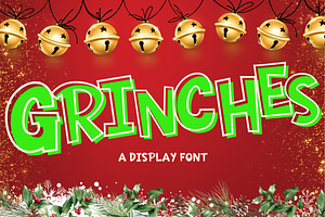 Grinches Is A Display Font