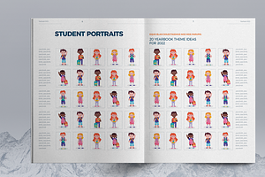 School Yearbook Template Brochure