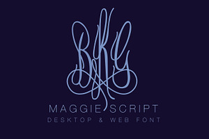 Maggie Monogram Desktop & Web Font