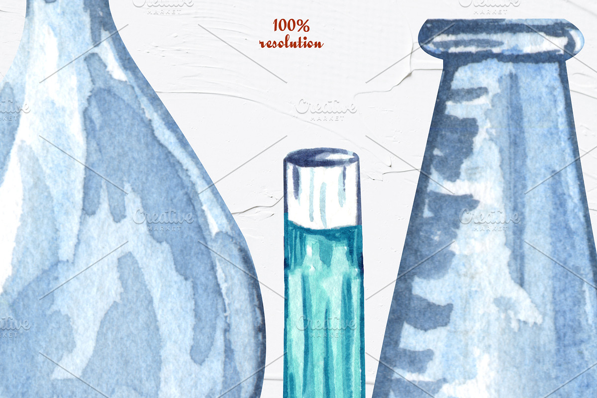 Science Watercolor Set, an Education Illustration by BarvArt (Photo 15 of 17)