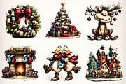 Whimsical Winter Clipart, an Illustration by Dream Creation (Thumbnail 5 of 7)