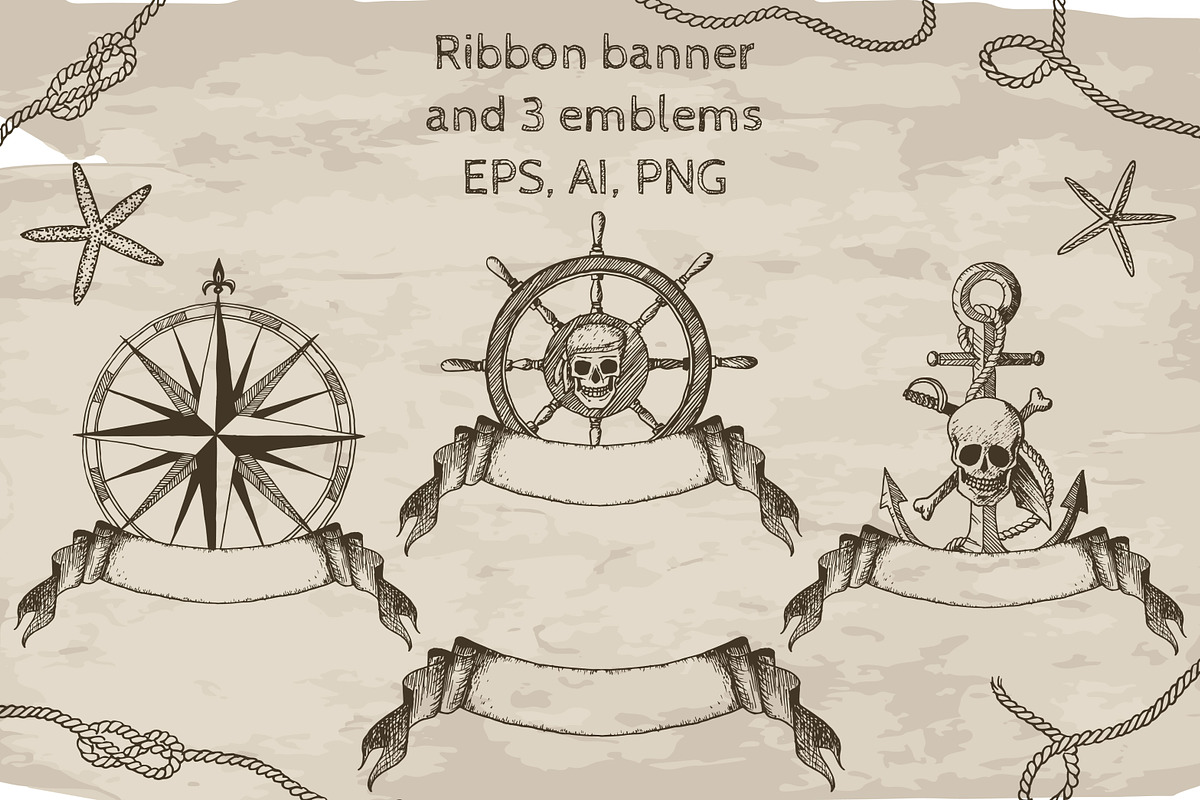 Pirates Vector Clipart Set, a Graphic by Fortuna Venit (Photo 3 of 4)