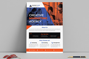 Creative Marketing Agency Flyer, a Flyer Template by MightyDesign
