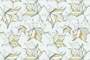 Fall Leaves Patterns Illustrations