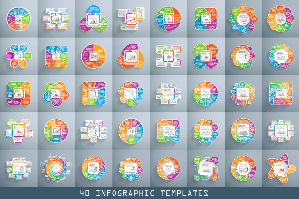 Set of infographics, a Graphic by Mechik (Photo 1 of 19)
