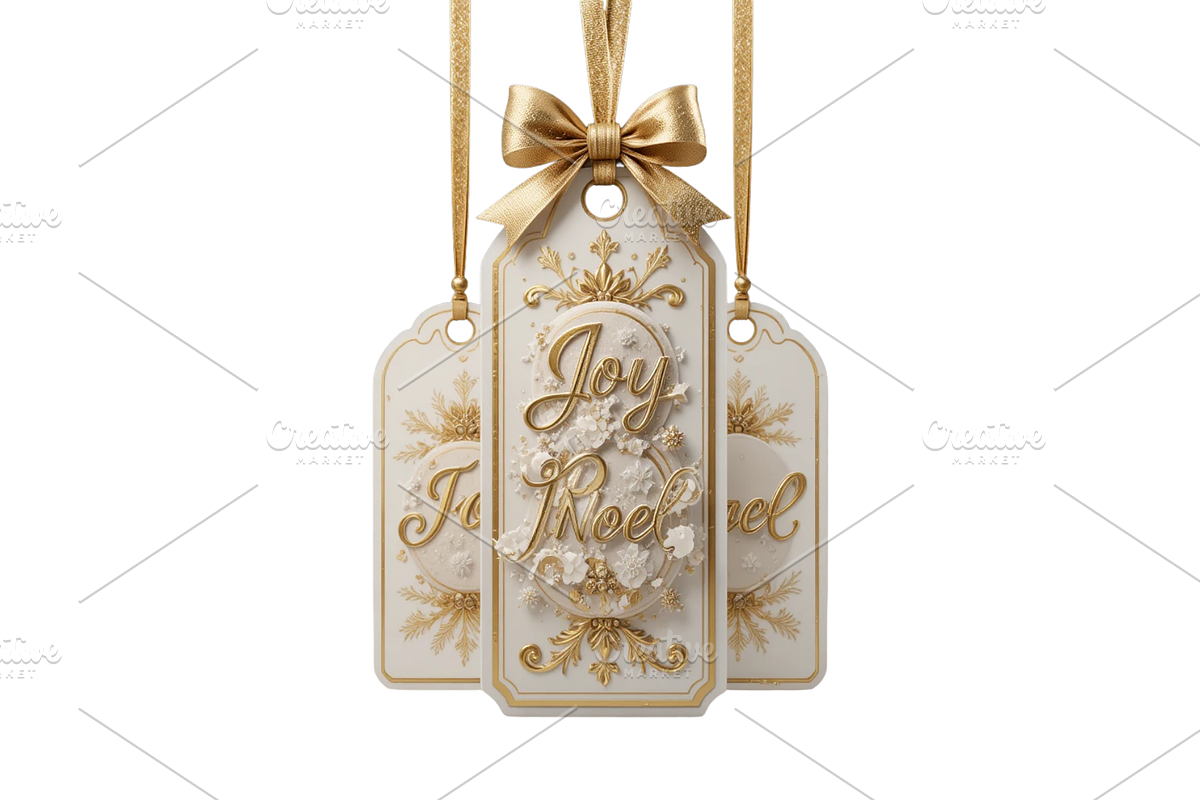 Christmas 3D Laser  Cut Gift Tags, a Decorative Illustration by Creative design (Photo 4 of 7)
