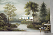 Hand drawn old century forest wallpa, a Wallpaper Graphic by Muzi pear studio (Thumbnail 1 of 11)