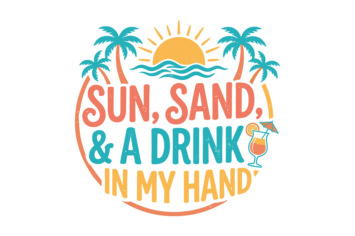 Summer Vacation Quotes SVG Bundle, a Seasonal Illustration by Artivon (Photo 5 of 11)