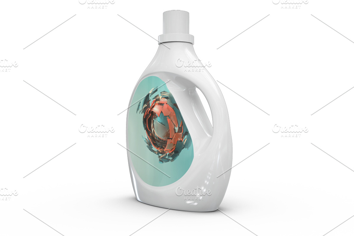 Detergent Bottle Mock-up, an Advertising Mockup by PixelMockup (Photo 2 of 11)