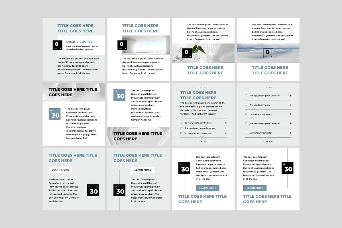 Instagram Template Canva Post Zen, a Social Media Template by Keikoya (Photo 9 of 12)