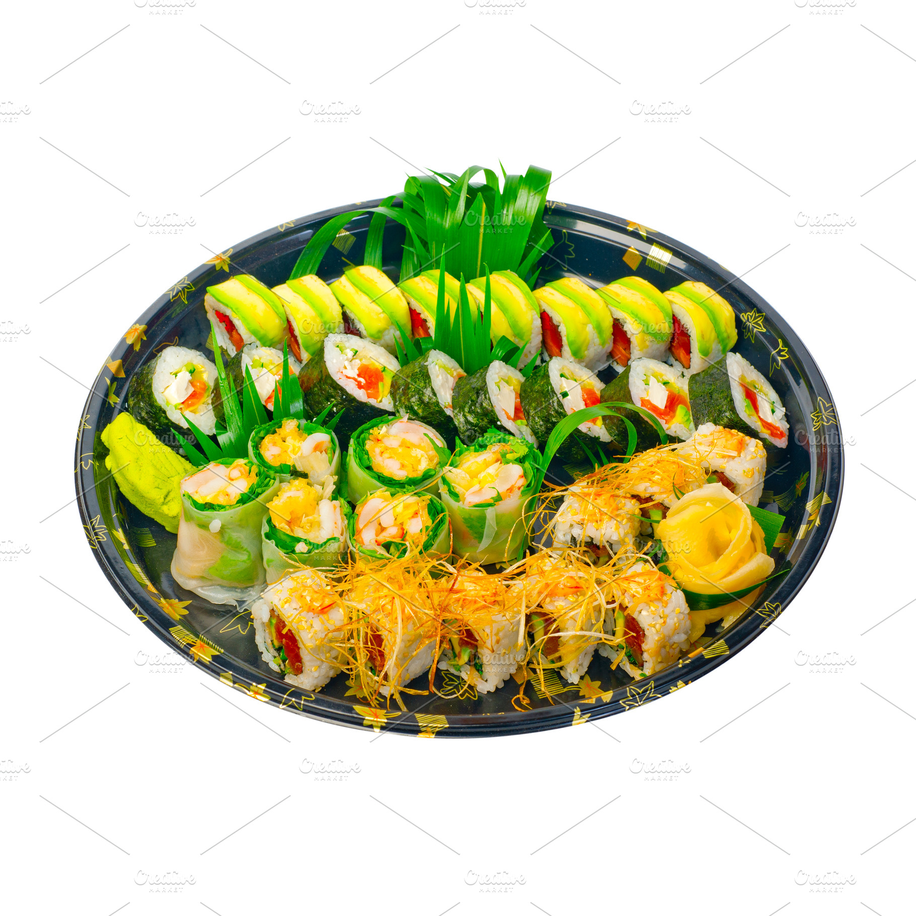 take away sushi express on plastic tray, a Food & Drink Photo by keko64