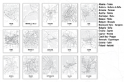 Europe Capitals - City Street Maps, an Illustration by AdrianDragne (Thumbnail 5 of 10)