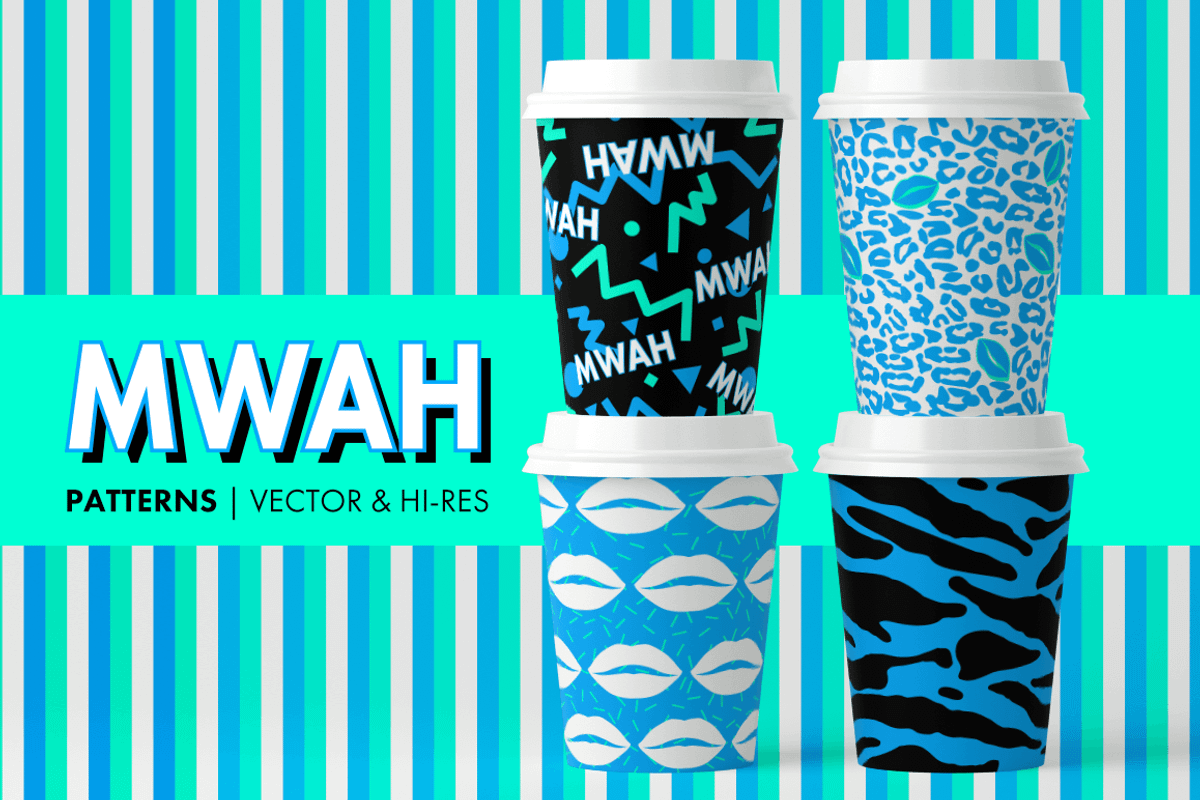 Mwah Patterns, a Pattern Graphic by LuOtero (Photo 5 of 5)