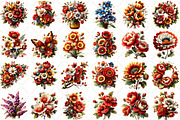 Watercolor Spring Floral Clipart, an Illustration by Black Bird Studio (Thumbnail 2 of 5)