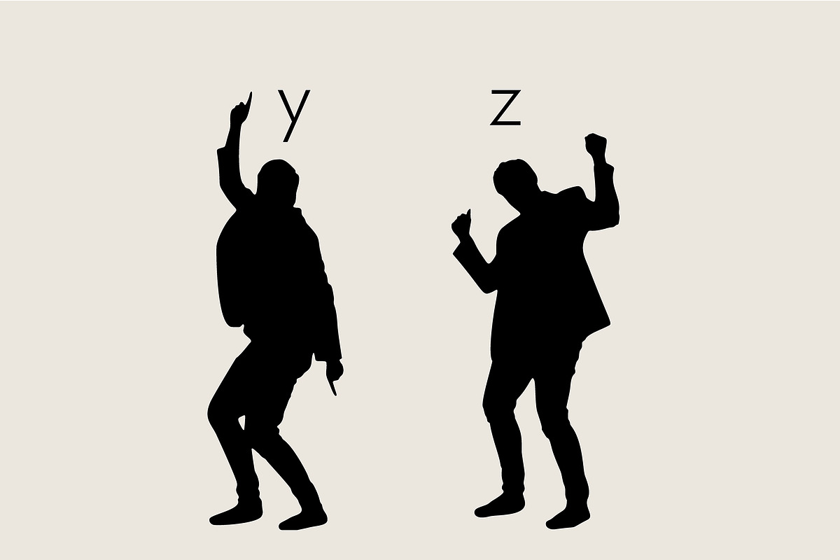People Silhouettes Dingbats Font, a Symbol Font by Minimalartstudio (Photo 6 of 8)