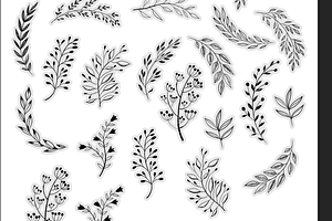 Downloadable STICKERS Of Leaves