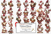 Watercolor Whimsical Gnomes PNG, an Illustration by NiiiNArt (Thumbnail 1 of 6)