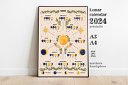 2024 Lunar Calendar Printable, a Graphic by SecondOfJuly (Thumbnail 1 of 3)