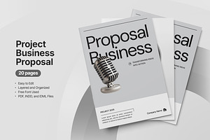 Project Business Proposal Template, a Brochure Template by TMint Play