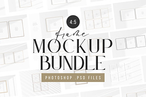 4:5 | 5:4 Frame Mockup Bundle, a Mockup by DESIGN BY nube