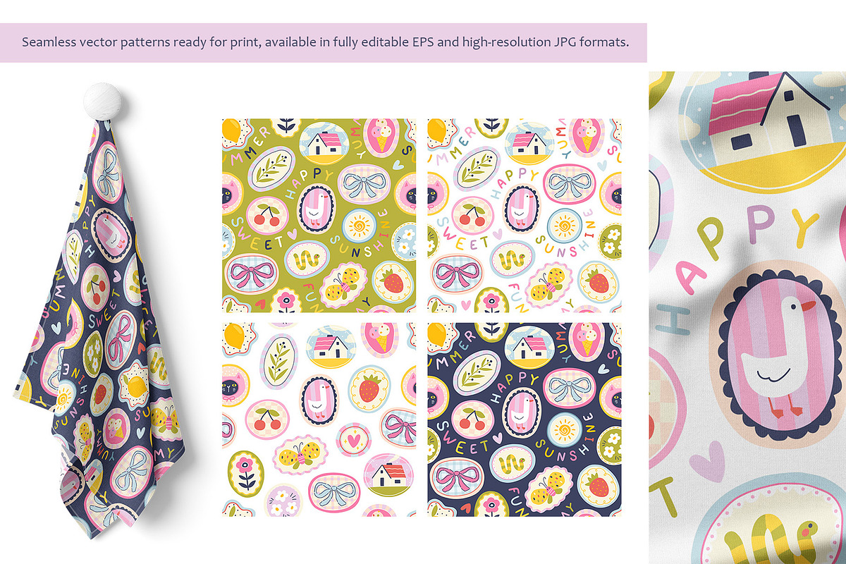 Charms Naive Illustration & Pattern, a Pattern Graphic by Svitlana Kharchuk (Photo 2 of 9)