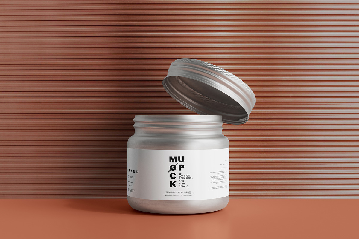 Aluminum Cosmetic Mockup Bundle, a Cups & Container Mockup by pmvch (Photo 32 of 206)