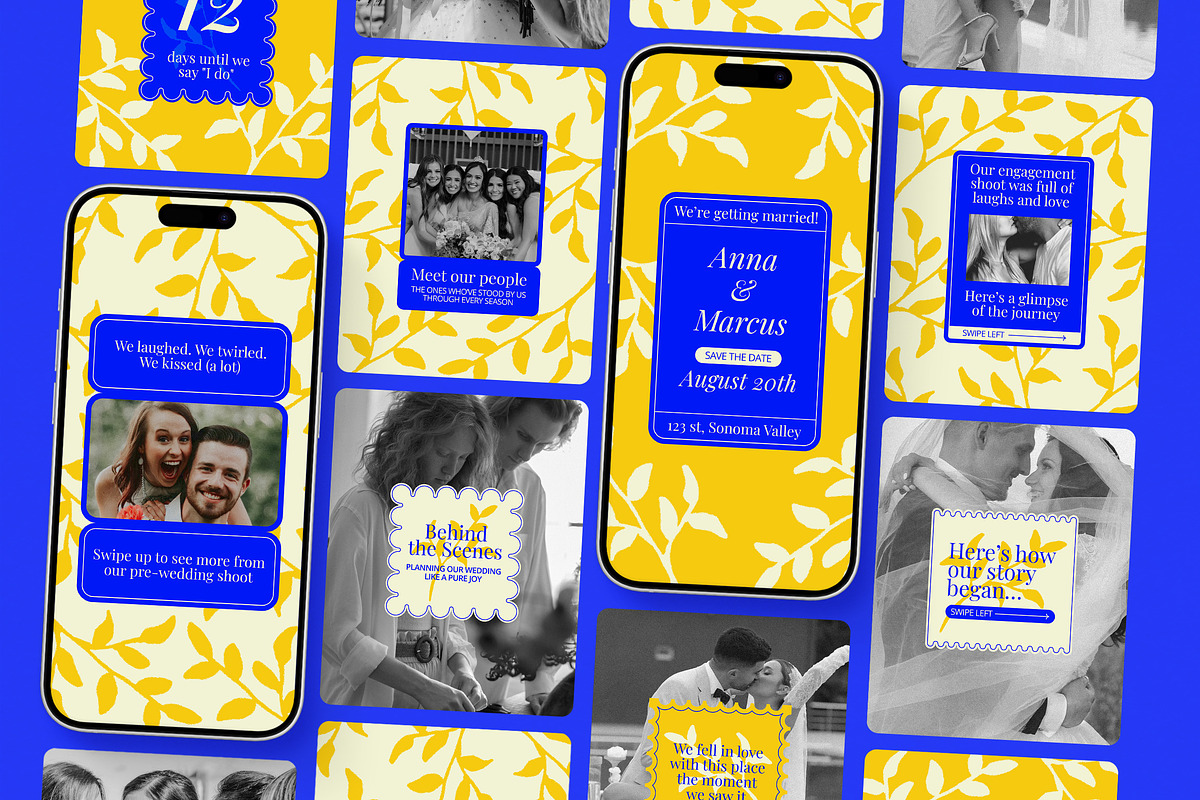 Summer Wedding Instagram Templates, a Social Media Template by Supanium Studio (Photo 5 of 5)