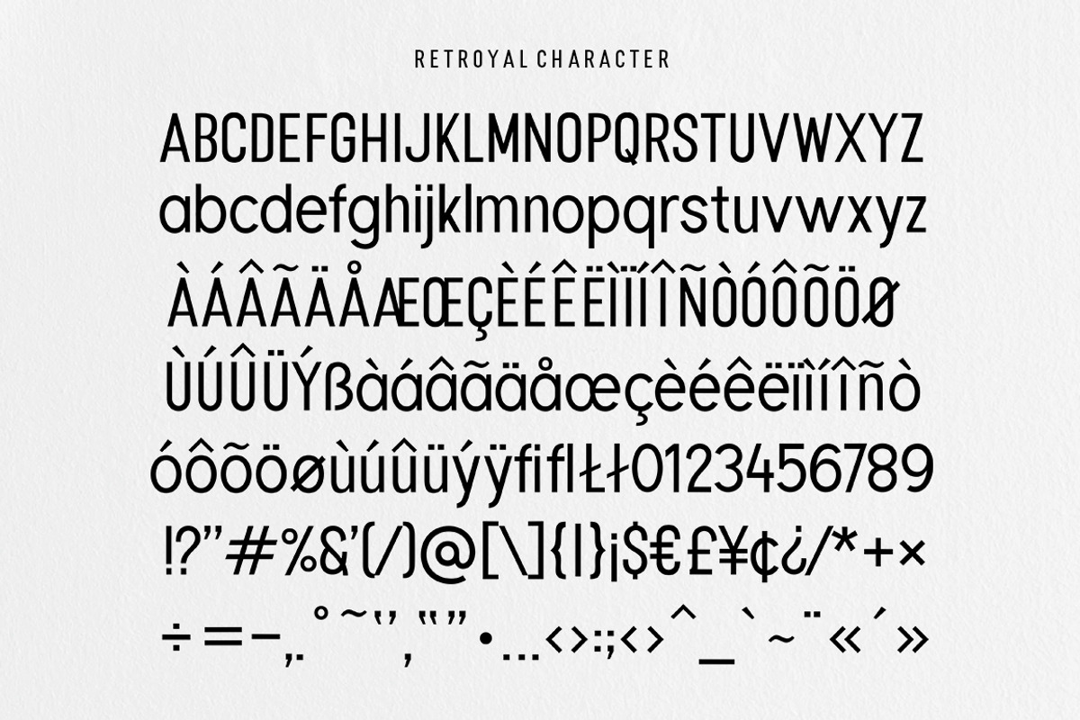 Retroyal, a Sans Serif Font by Megatype (Photo 9 of 10)