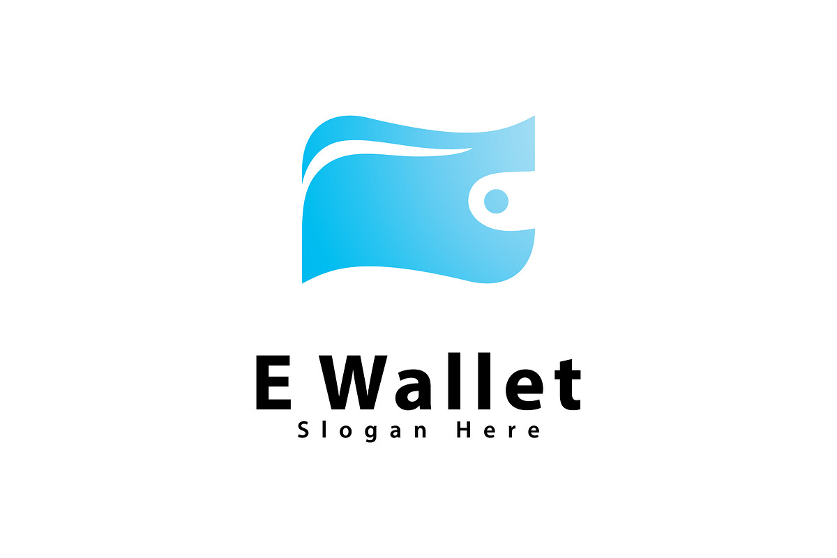 E wallet logo symbol vector design t, a Graphic by T.Vooka (Photo 2 of 3)