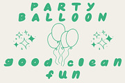 Party Balloon Bubble Font, a Handwritten Font by Eryn Rose Design (Thumbnail 4 of 13)