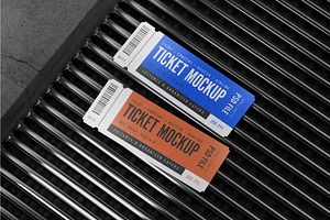 Ticket Mockup Set