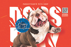 Happy International Dogs Day Flyer, a Flyer Template by iDoodle Studio