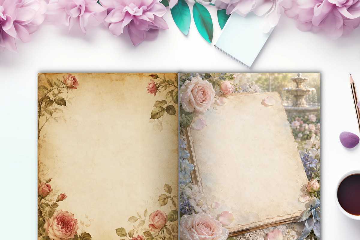 31 Garden Memory Journal Pages, a Background Graphic by LA Design (Photo 6 of 10)