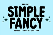 Simple Fancy - Playful Comic Font, a Sans Serif Font by KiddoGlyphs Studio (Thumbnail 1 of 5)