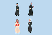 Catholic Clergy Illustration Set, a Person Illustration by studiogstock (Thumbnail 3 of 3)