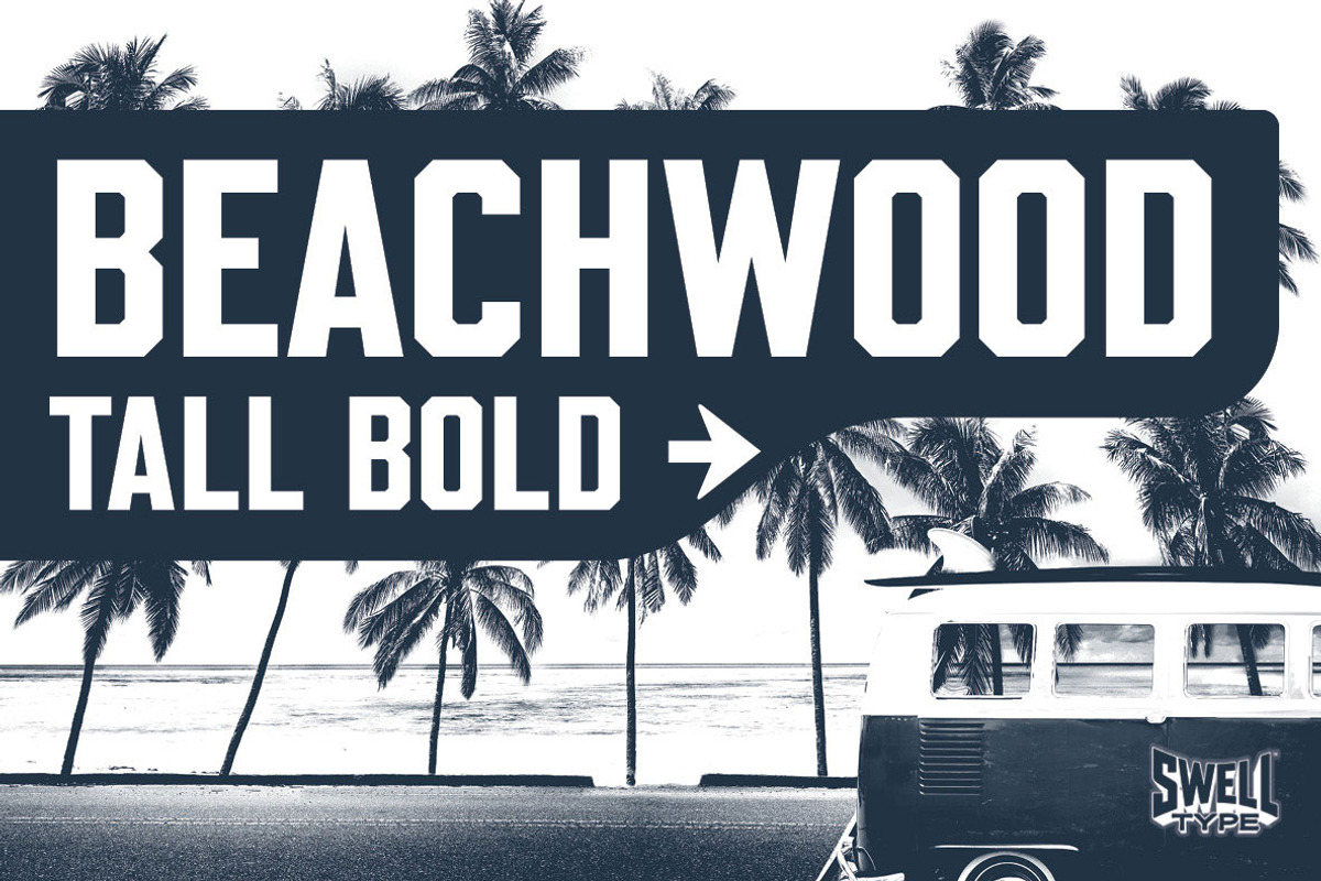Beachwood - Los Angeles sign font, a Font by Swell Type (Photo 1 of 8)