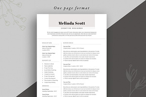 Resume Template Word And InDesign