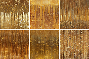 Gold Dripping Glitter Patterns, a Pattern Graphic by PrintablesByFranklyn (Thumbnail 2 of 4)
