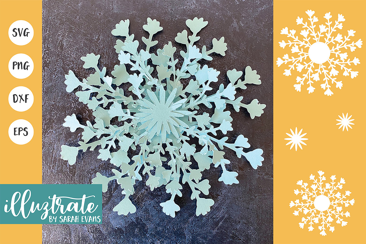Paper Cutting Flowers SVG Bundle, an Illustration by illuztrate (Photo 9 of 11)